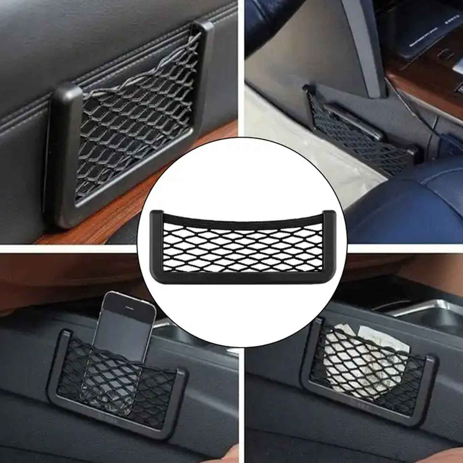 Car Seat Organizer – Mesh Storage for Phone & Purse | Velvet Wheels