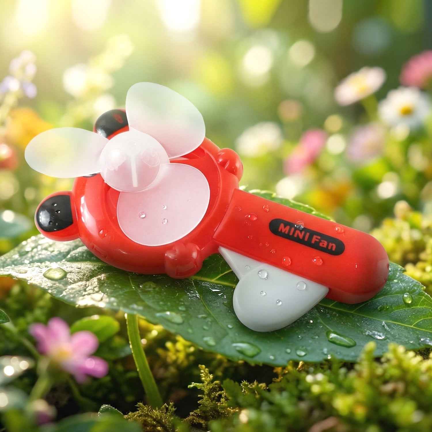 Hand Press Mini Portable Fan – Manual Cooling Toy for Kids