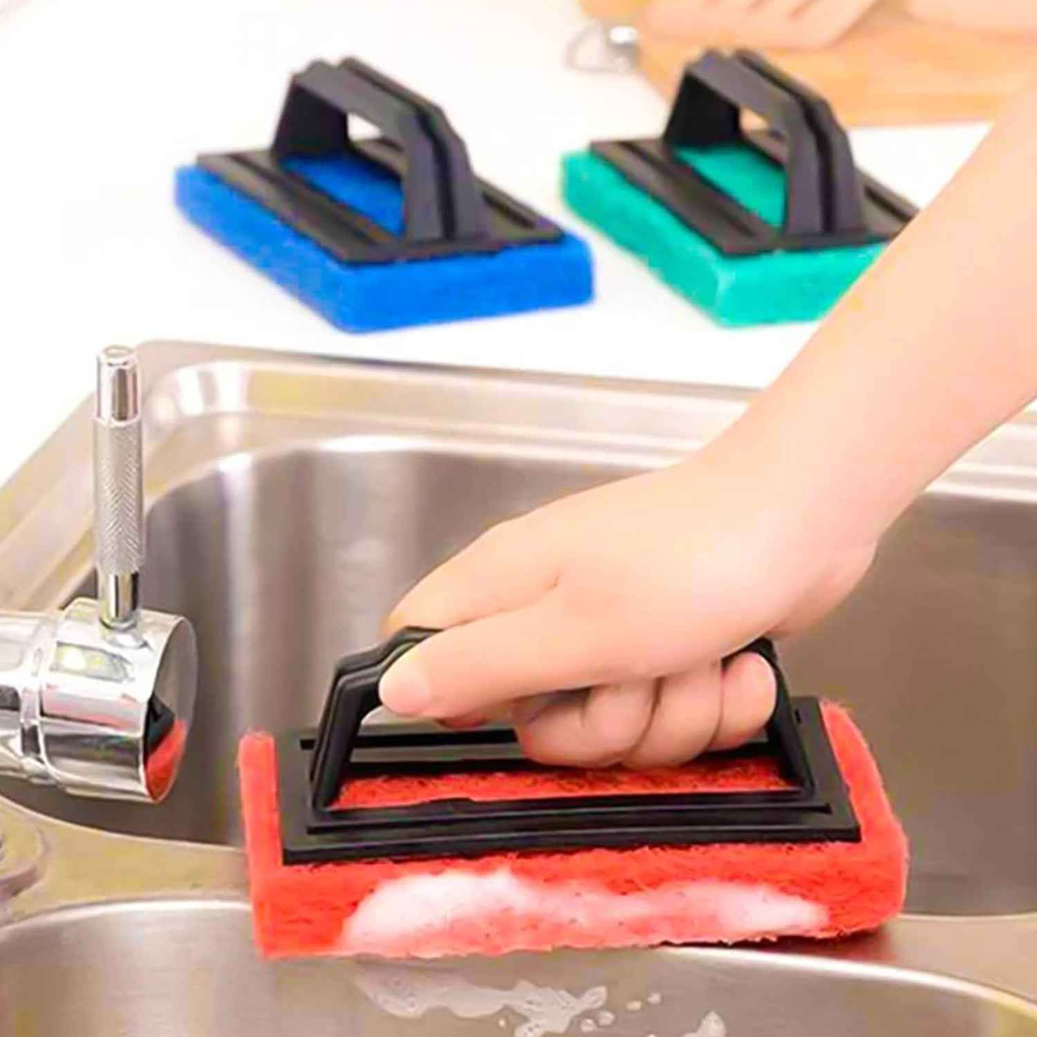 Utensil Scrubber Brush – Heavy Duty Kitchen Cleaning | Quickslice