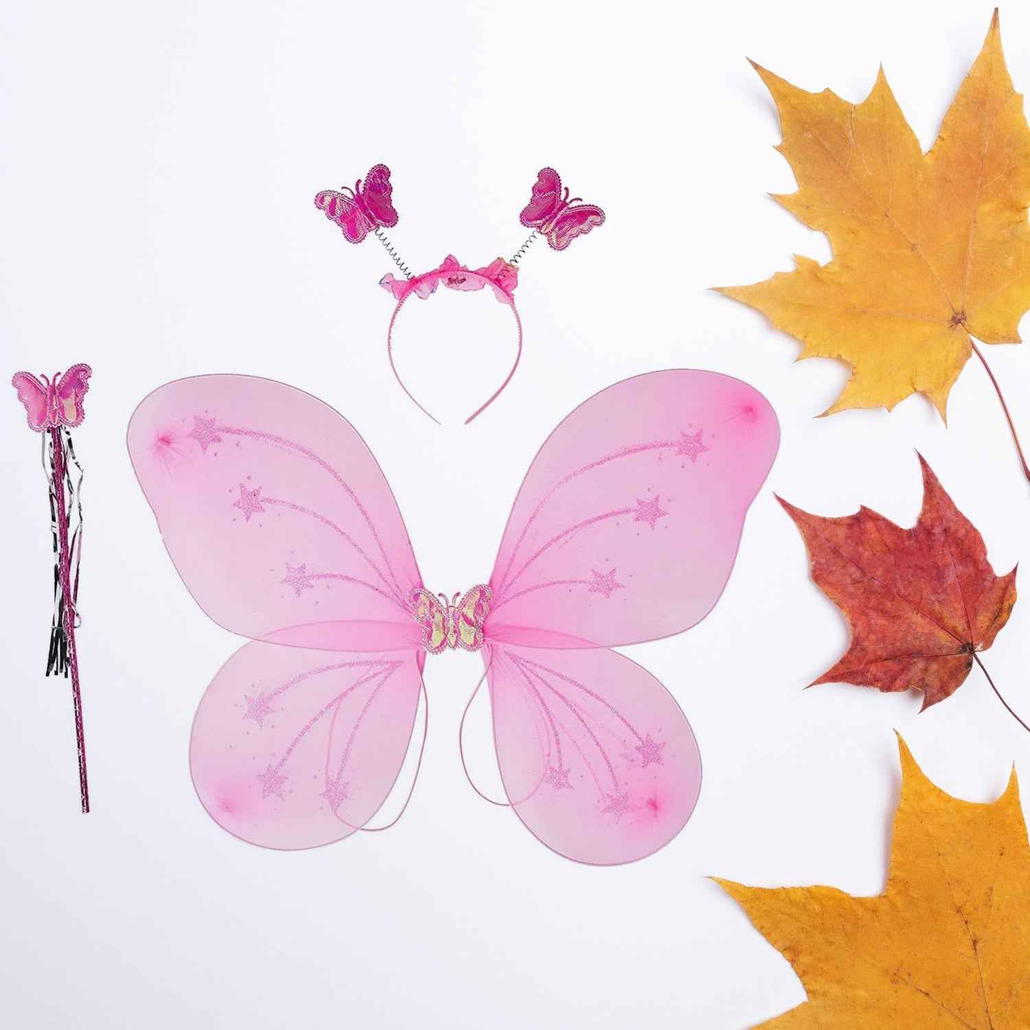 Baby Girl Butterfly Wings – Multi-Color Fairy Costume Set | Little Fashionistas