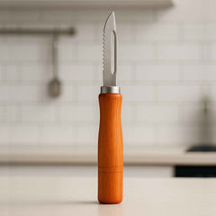 Vegetable Peeler – Stainless Steel & Wooden Handle | Quickslice