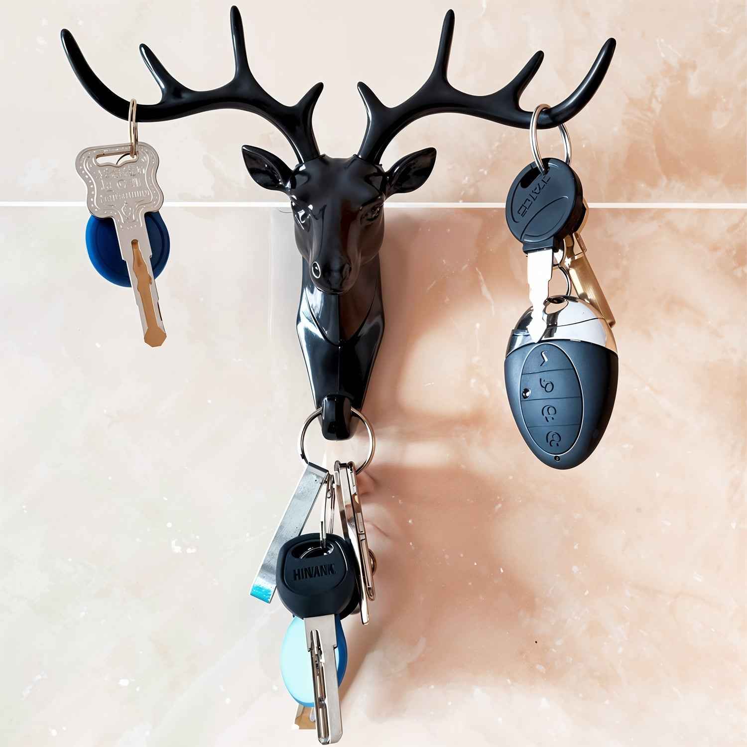 Deer Head Wall Hook – Self-Adhesive & Decorative | Styleva
