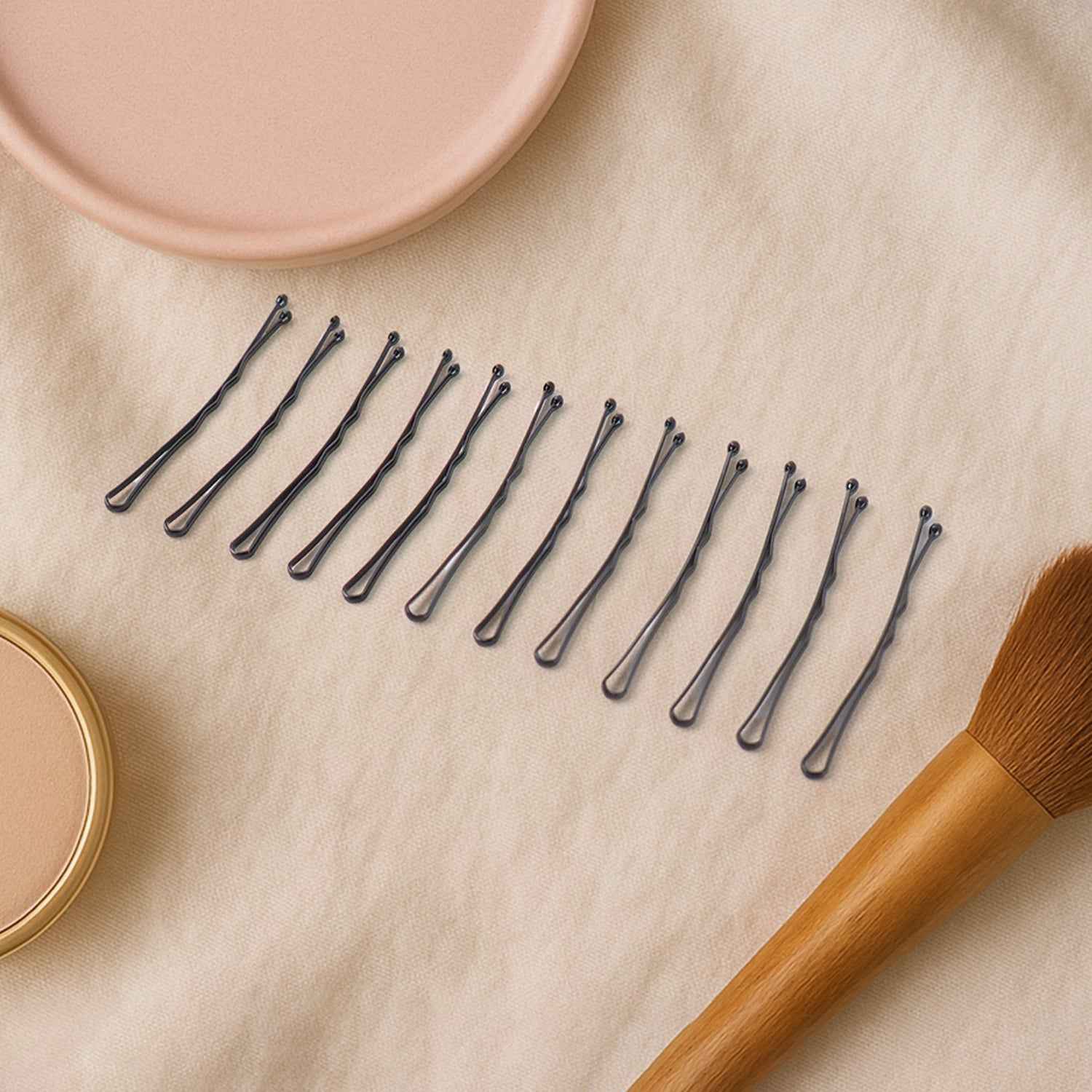 Hair Bobby Pins – Strong Grip Non-Slip Metal Clips, 12 Pcs
