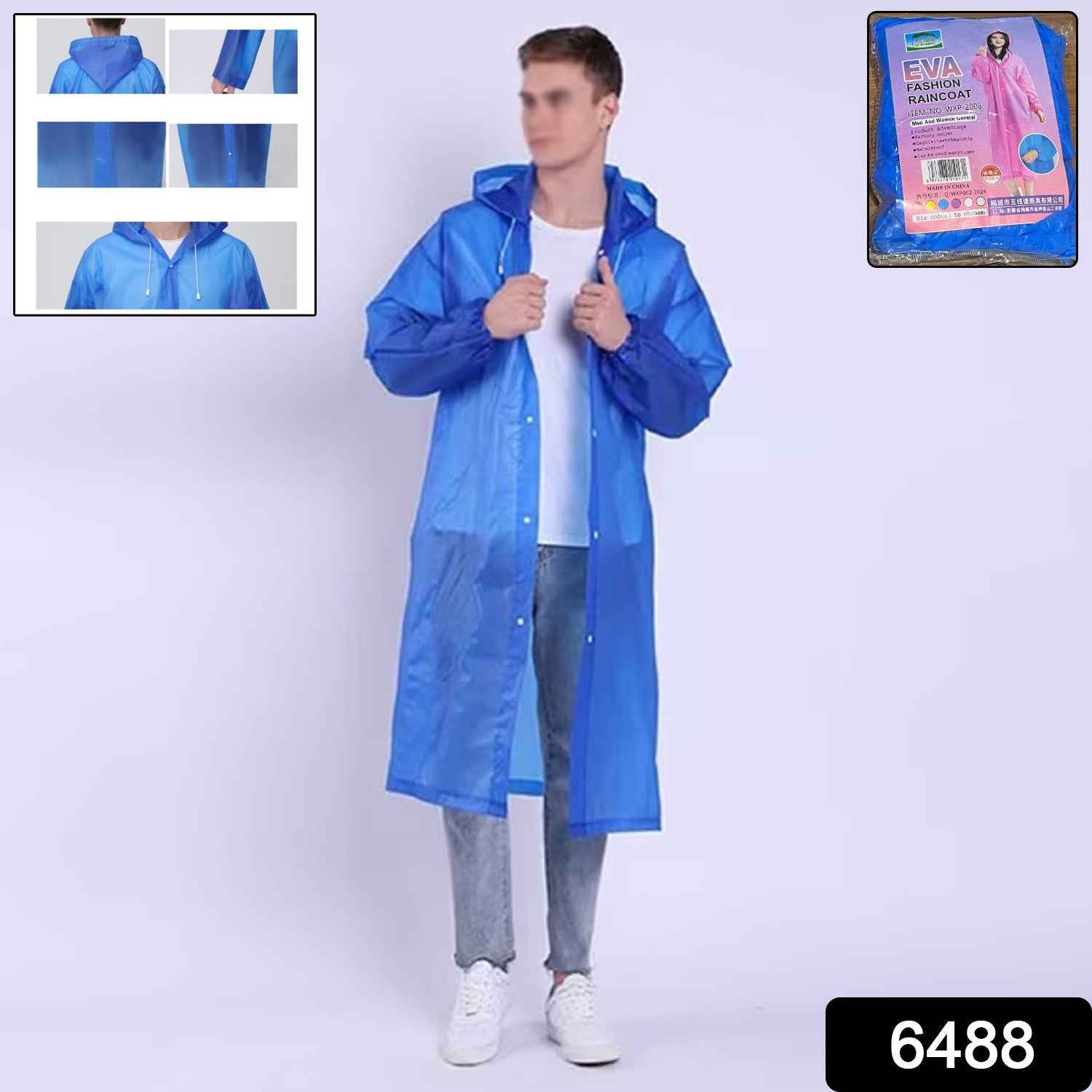 Portable EVA Raincoat – Reusable, Lightweight for Adults & Kids | Packory