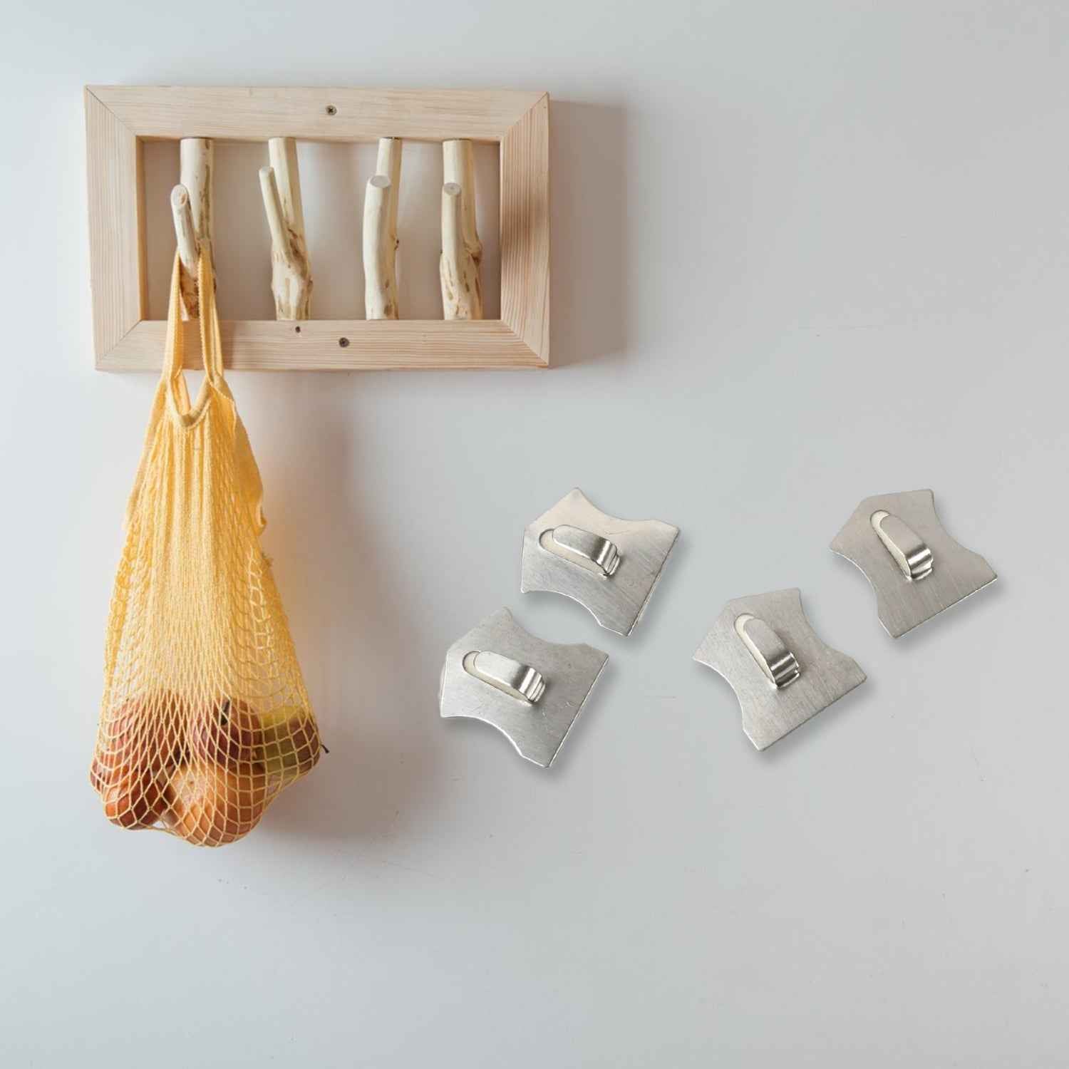 Self-Adhesive Hooks – Heavy Duty Stainless Steel | GlimmerHome