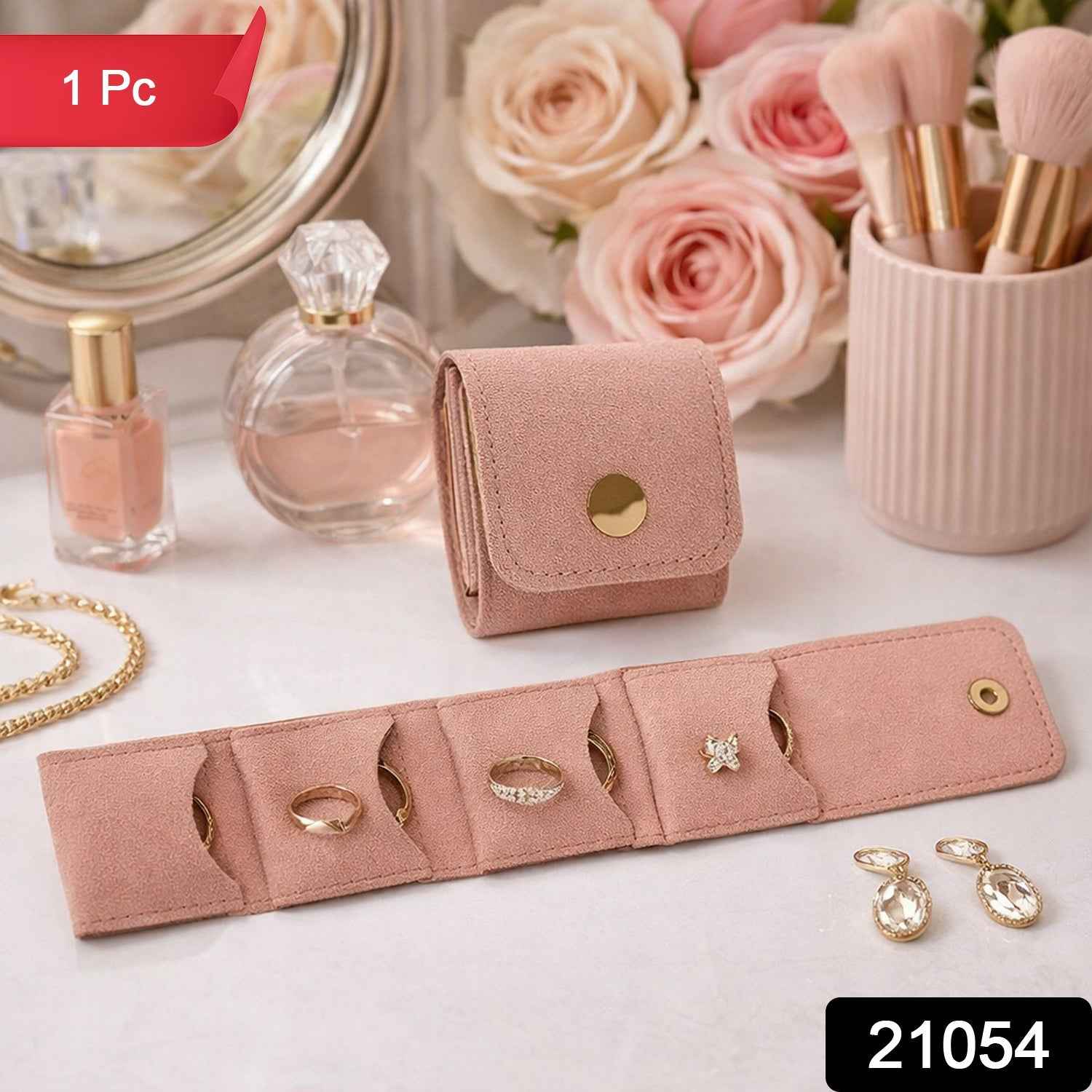 Jewellery Storage Pouch – Compact Foldable Travel Organizer