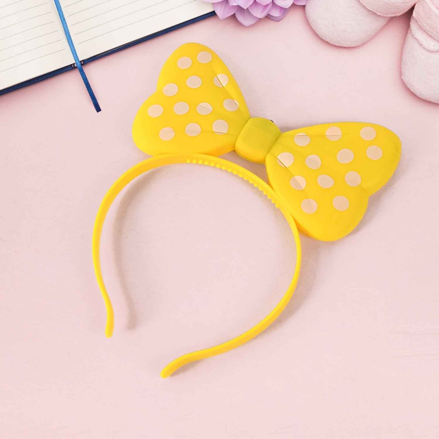 LED Glowing Bow Hairband – Fun Light-Up Accessory for Kids