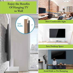 TV Wall Mount Bracket – Heavy Duty Adjustable Metal for 26-55 Inch