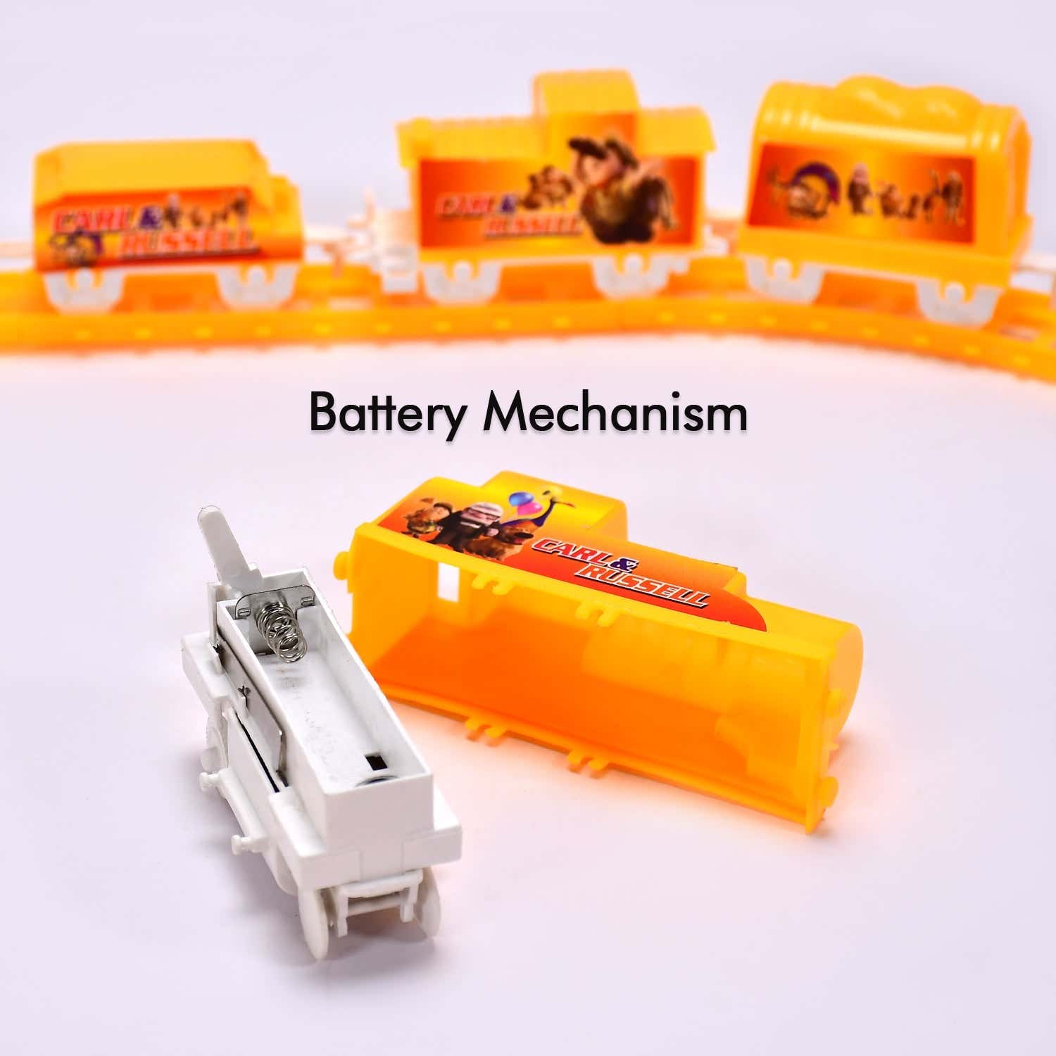 Train play set with various accessories for enhanced fun