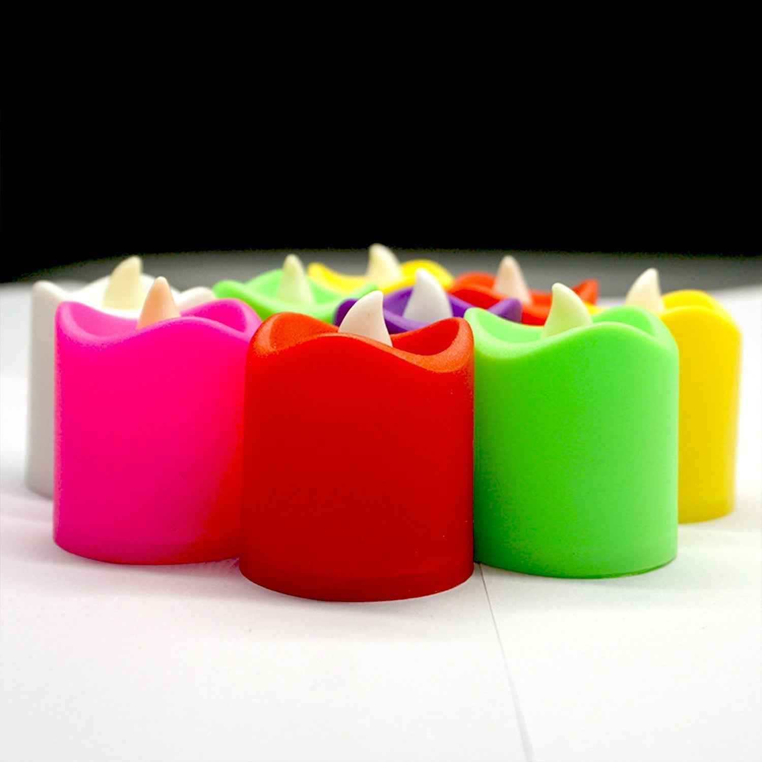 LED Tealight Candles – 24 Pcs Multicolor | Indo Glow