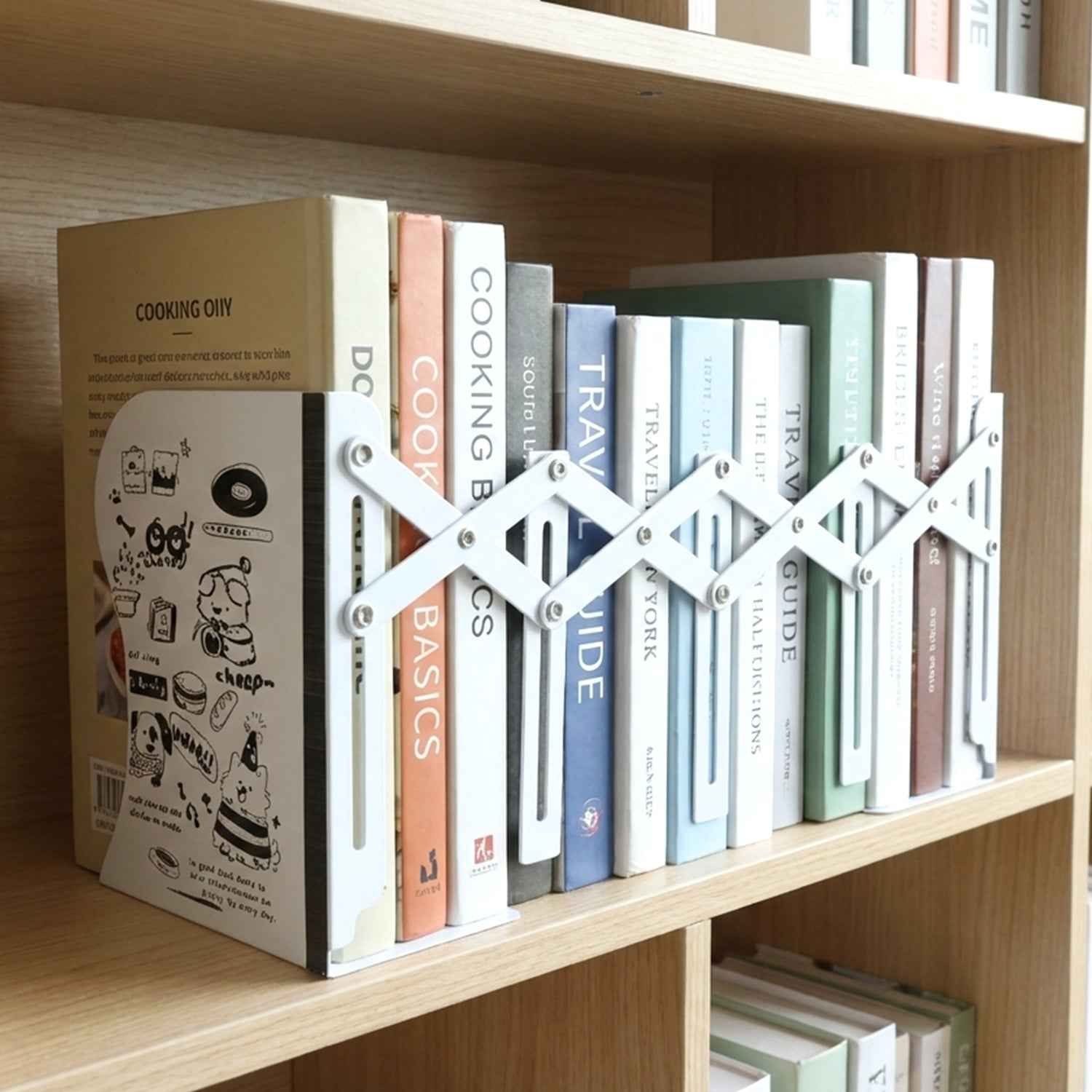 Adjustable Telescope Iron Desk Book Stand – Expandable Organizer