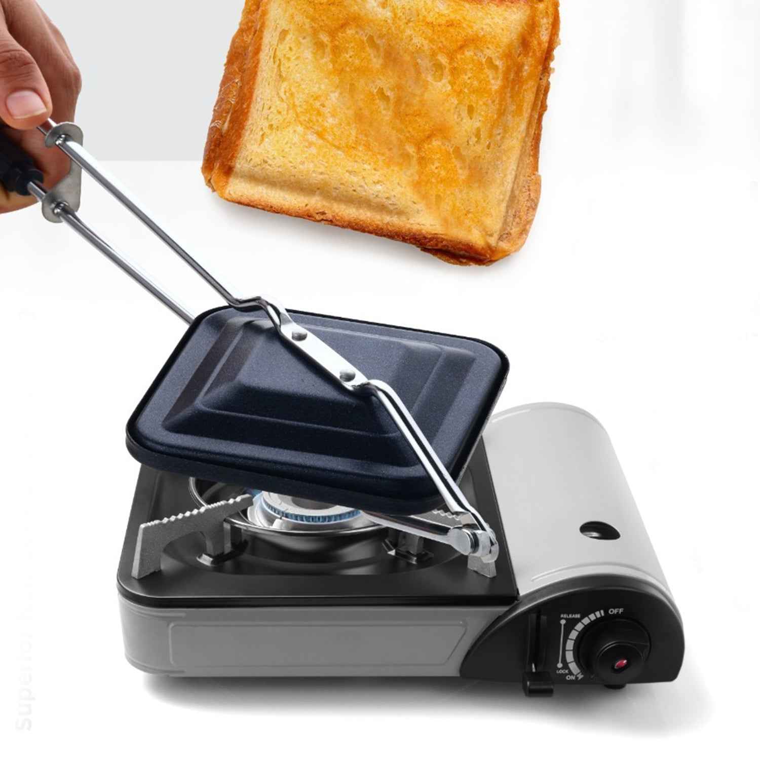 Gas Stove Sandwich Toaster – Durable Non-Stick Grill Maker