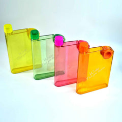 Slim Water Bottle – Notebook Design, 380ml | Own Hydrate