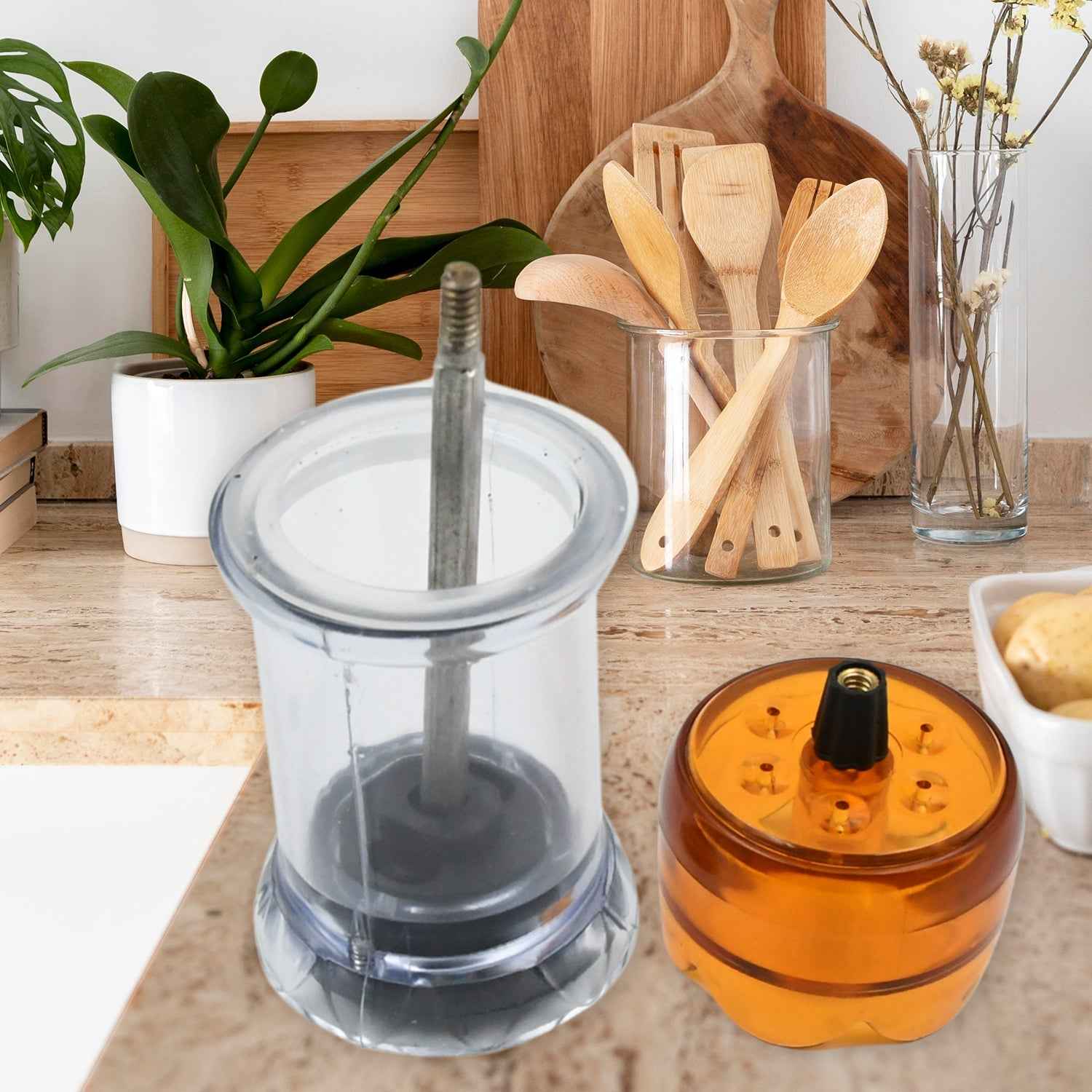 Salt and Pepper Grinder – Transparent Manual Spice Mill | Miracle