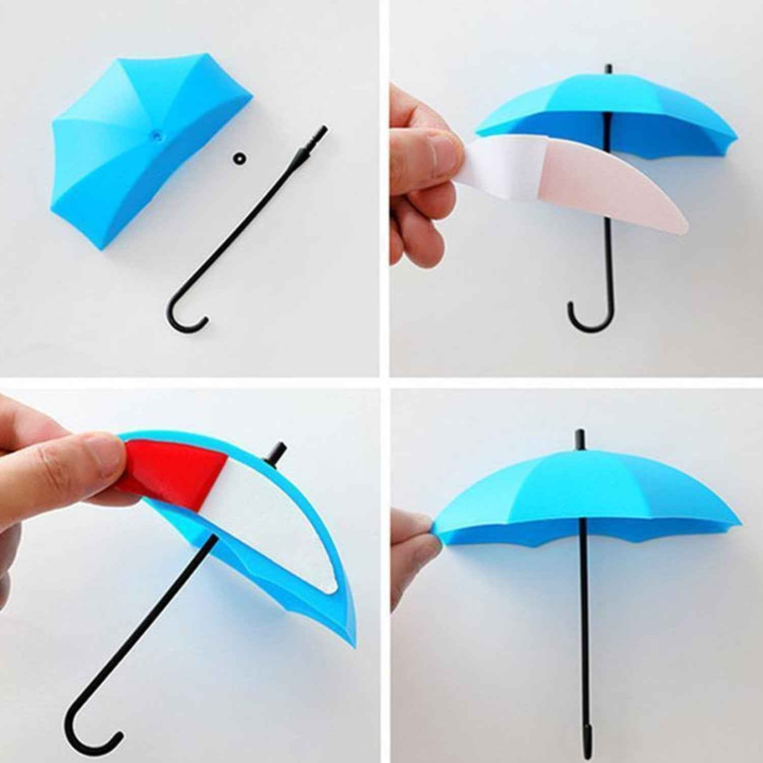 Umbrella Key Holder – Colourful Wall Mounted Hooks | Indo Glow