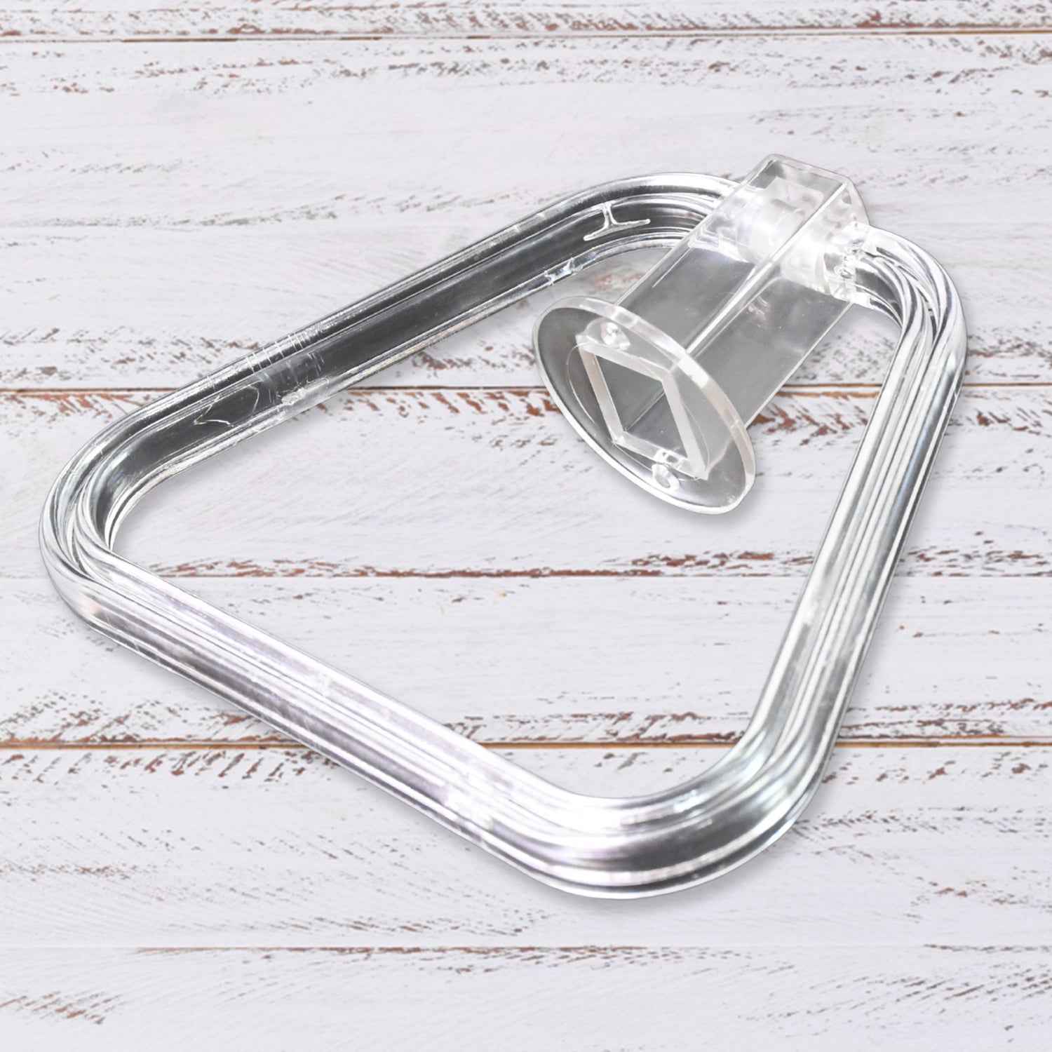 ABS Towel Ring Holder – Unbreakable Square Wall Mount | BathNova