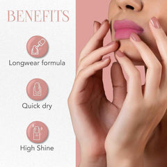 Gel Nail Polish – Pastel Peach Long-Lasting & Quick Dry Finish