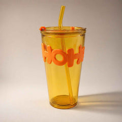 Glass Tumbler with Lid and Straw Ð Leak-Resistant & Stylish