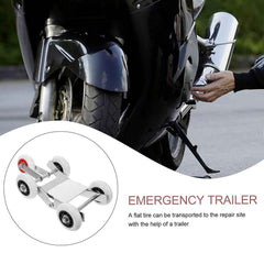 Motorcycle Front Wheel Parking Roller Stand – Heavy-Duty Metal Frame