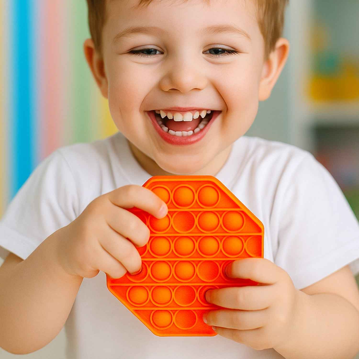 Hexagon Silicone Pop It Fidget Toy Ð Stress Relief & Focus