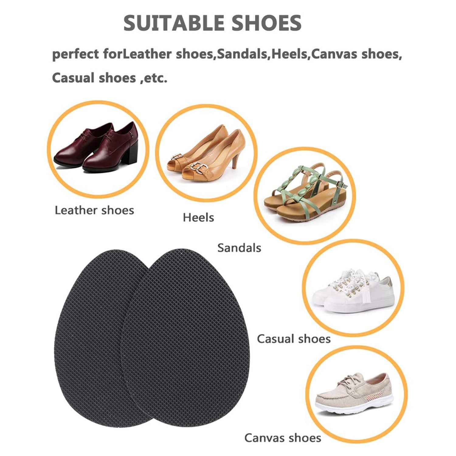 Anti-Slip Shoe Grip Sticker – Durable Self-Adhesive Traction Pad