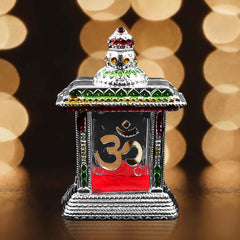 Om Temple – Adhesive Car Dashboard & Home Mandir Decor | Velvet Wheels