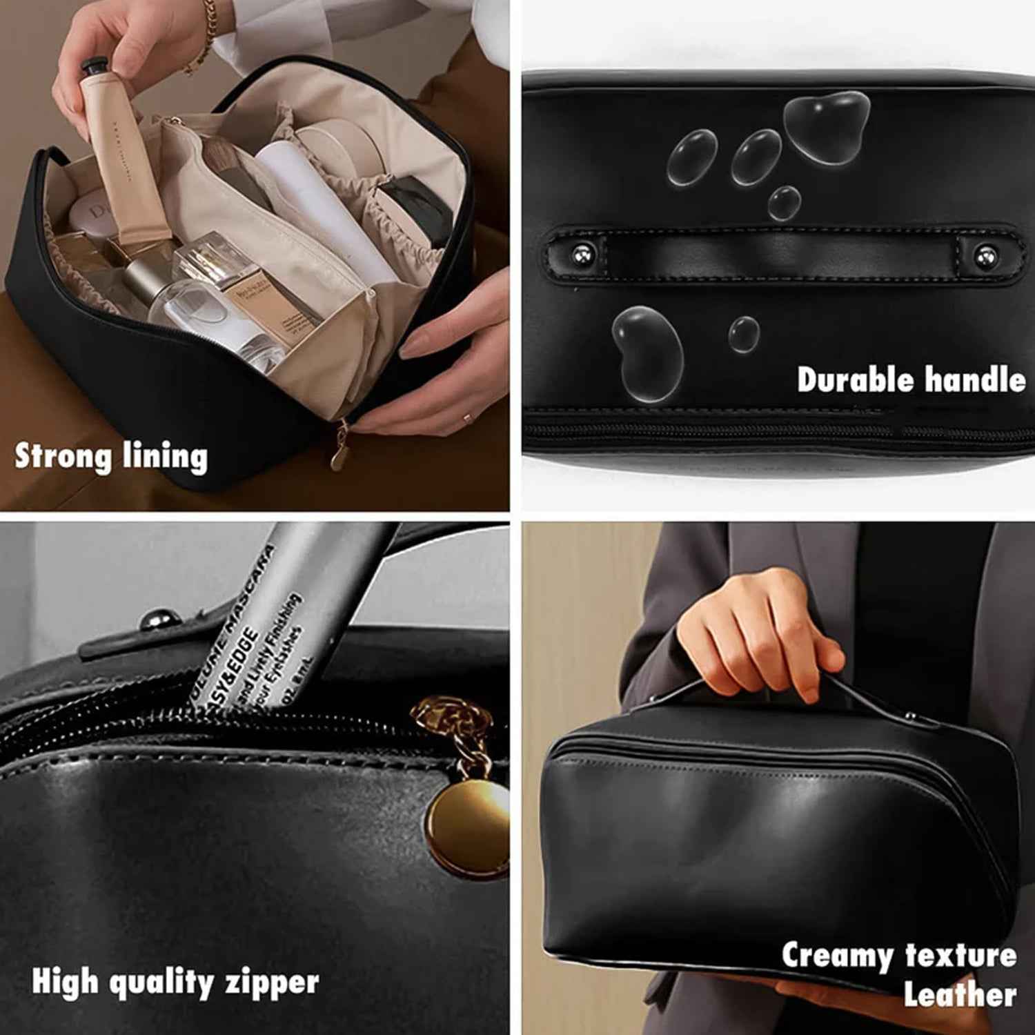 Waterproof Travel Makeup Organizer Pouch – Compact & Durable