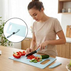 Kitchen Chopping Board with Knife – 2-in-1 Multipurpose Set