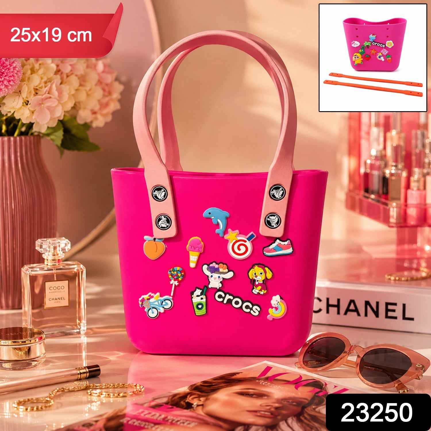 Buy Crocs-Inspired Tote Bag Ð Spacious & Trendy for Women & Girls