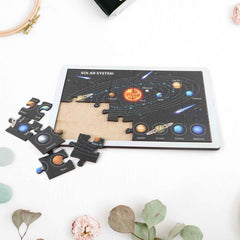 Solar System Puzzle for Kids – Educational Wooden Space Toy