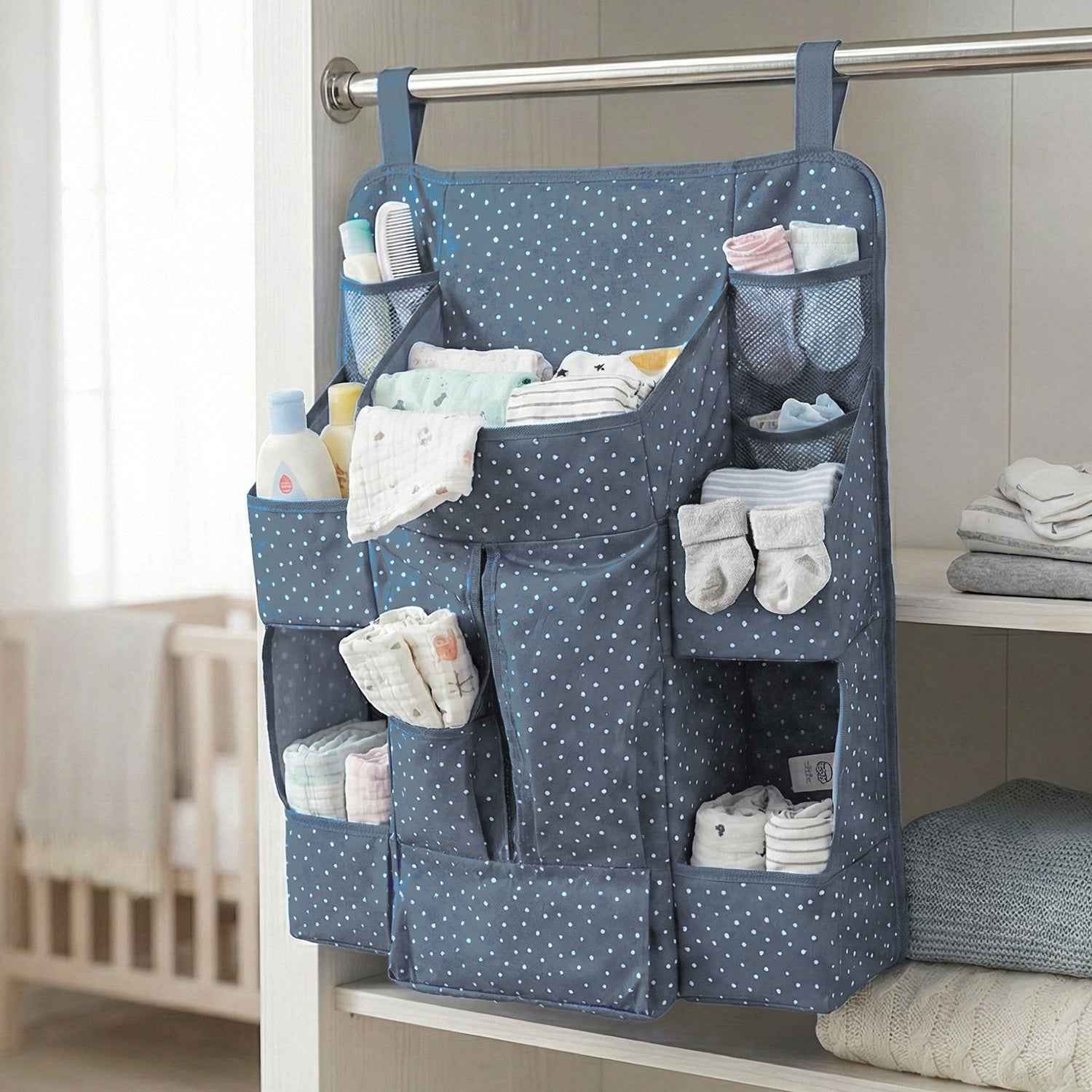 Baby Care Organizer – Multi-Pocket Hanging Nursery Storage
