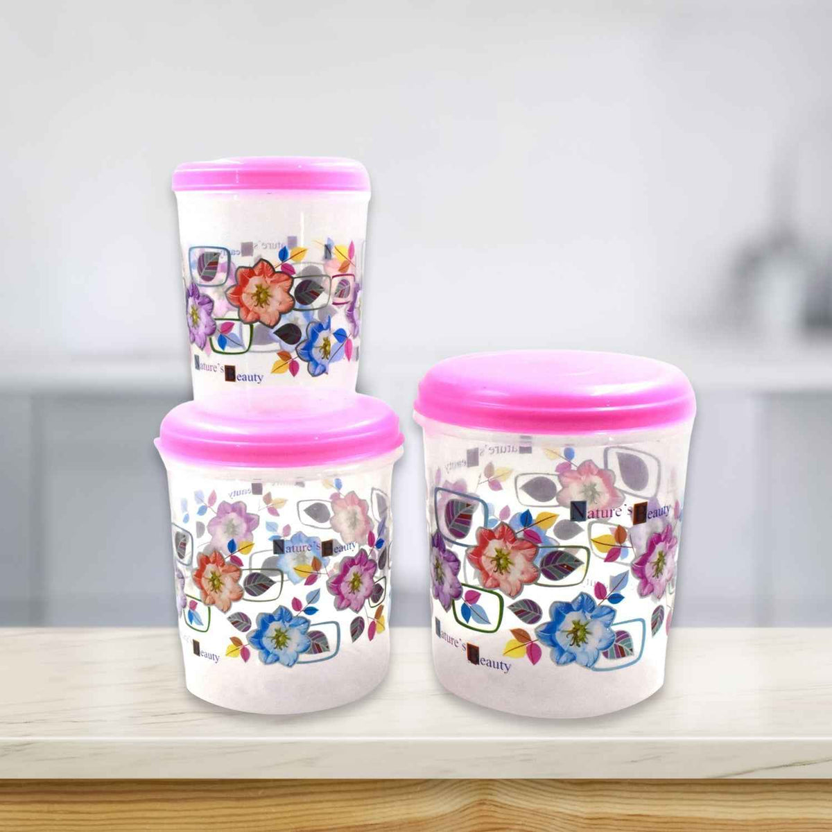 Plastic Storage Container Set – 3 Pc Home & Office | Storenzo