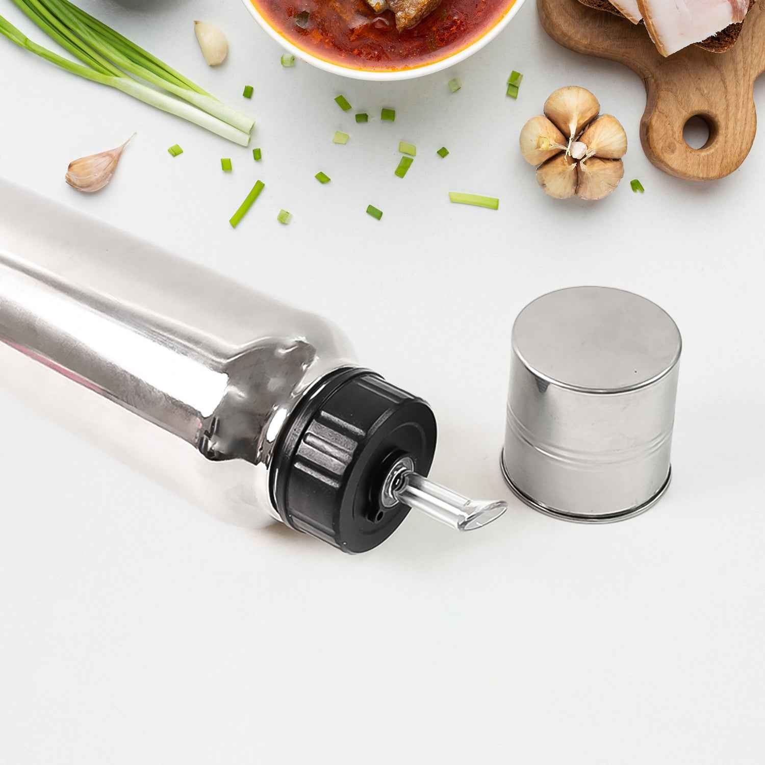 Stainless Steel Oil Pourer 750ml – Leak-Proof & Durable Design
