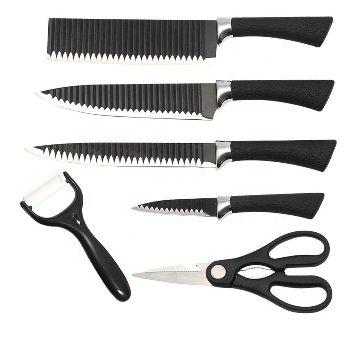 Stainless Steel Knife Set – 6-Piece Kitchen Tools | Quickslice