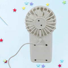 Handheld Fan – USB Rechargeable, 3 Speed Portable | Velvet Wellness