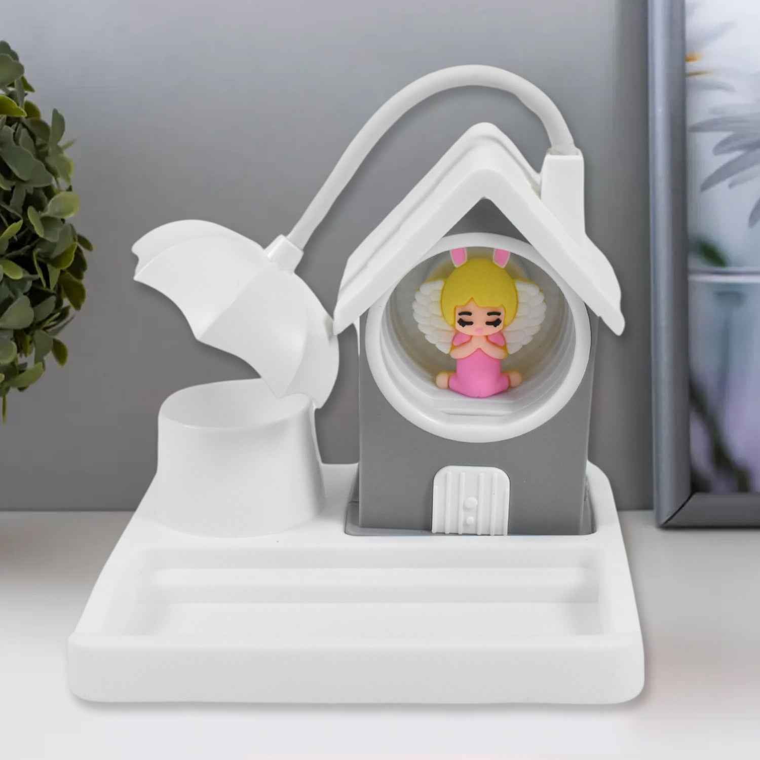 Adorable Dinosaur Cartoon LED Desk Lamp, ideal for children's reading and play.