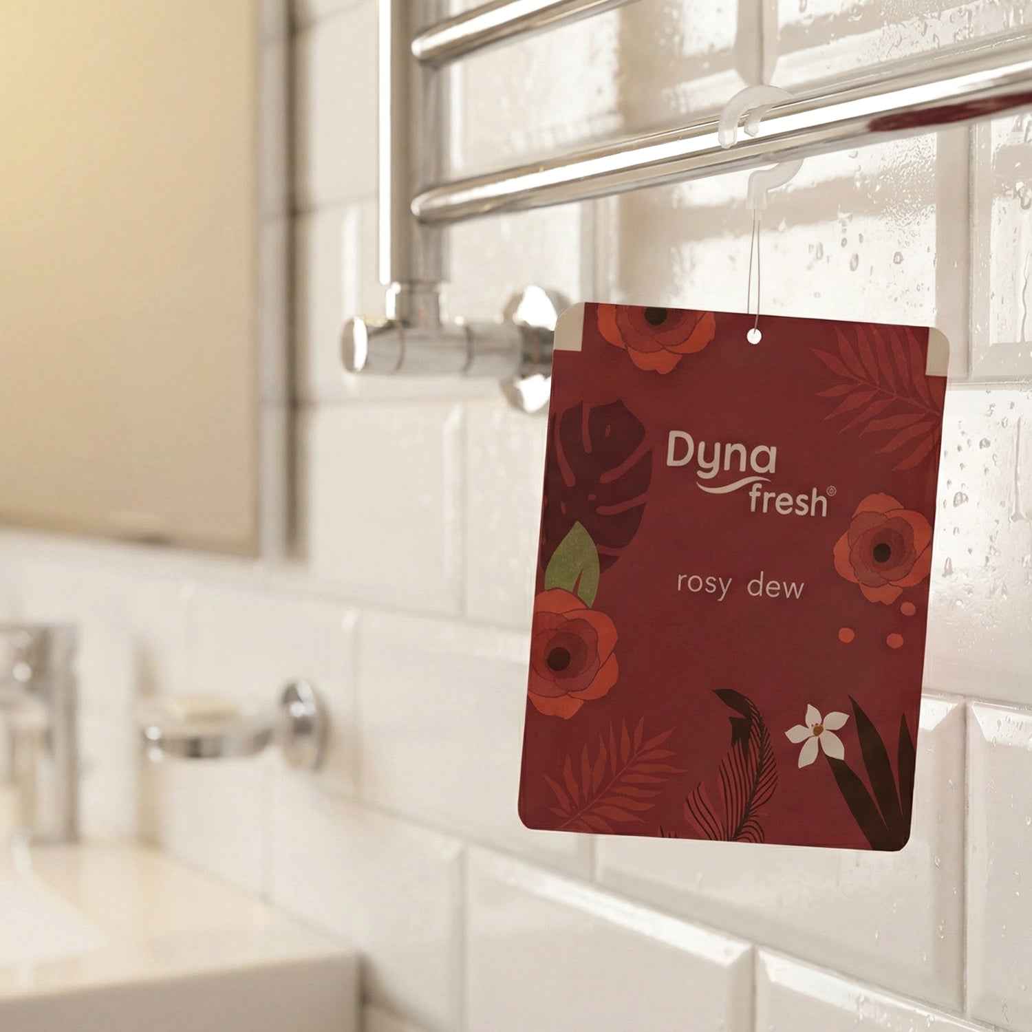 Rosy Dew Hanging Air Freshener – Long-lasting floral fragrance