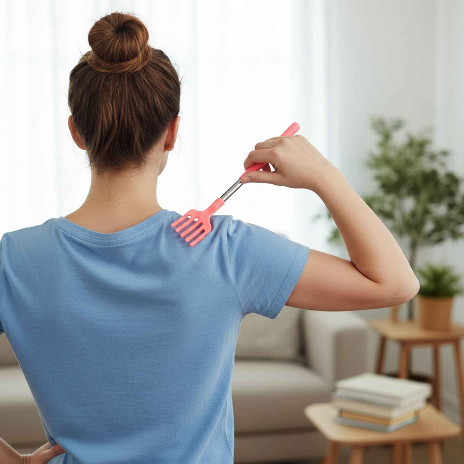 Telescopic Back Scratcher – 59cm Extendable Silicone Claw