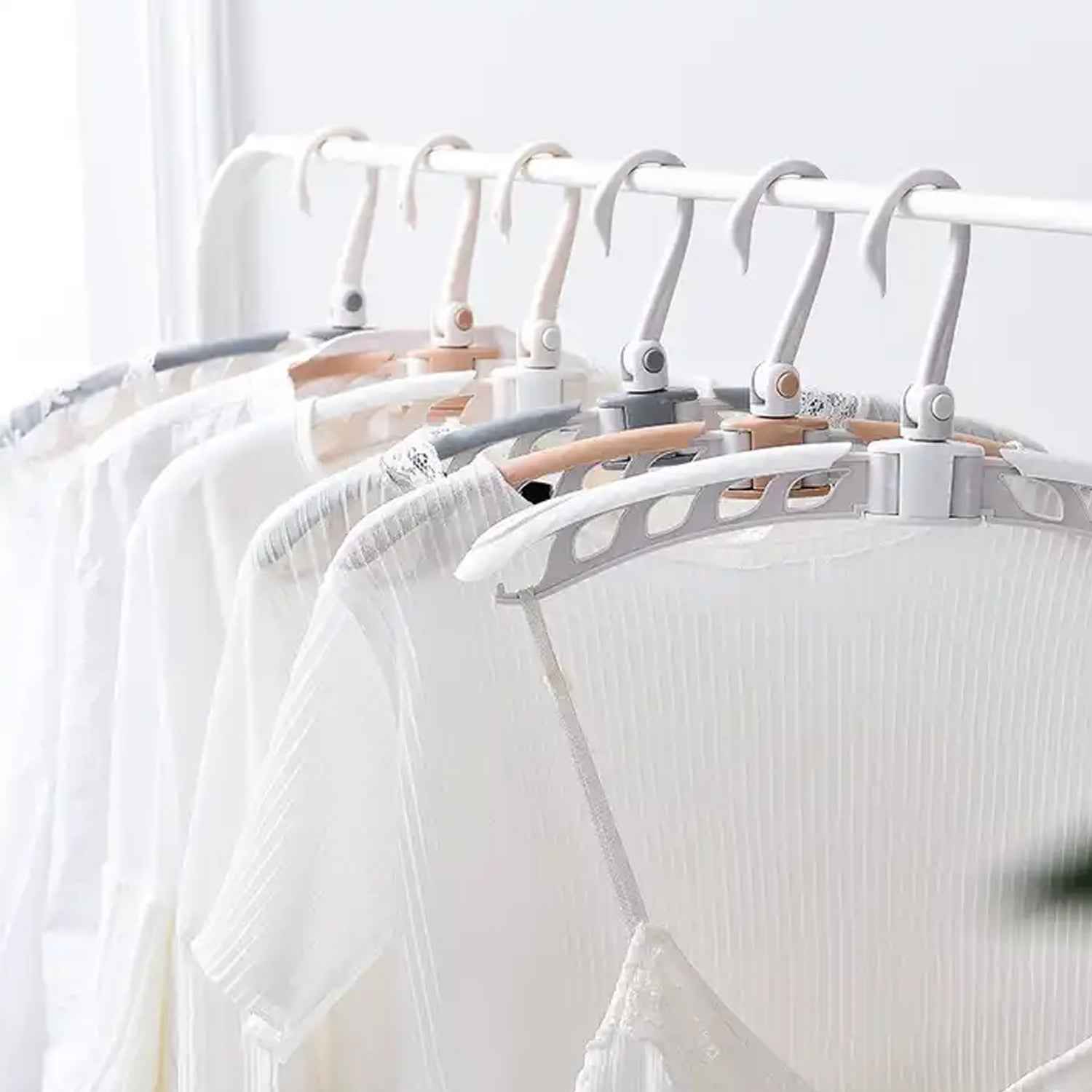 Portable Folding Hanger – 360° Rotating, Travel-Friendly | Organivo