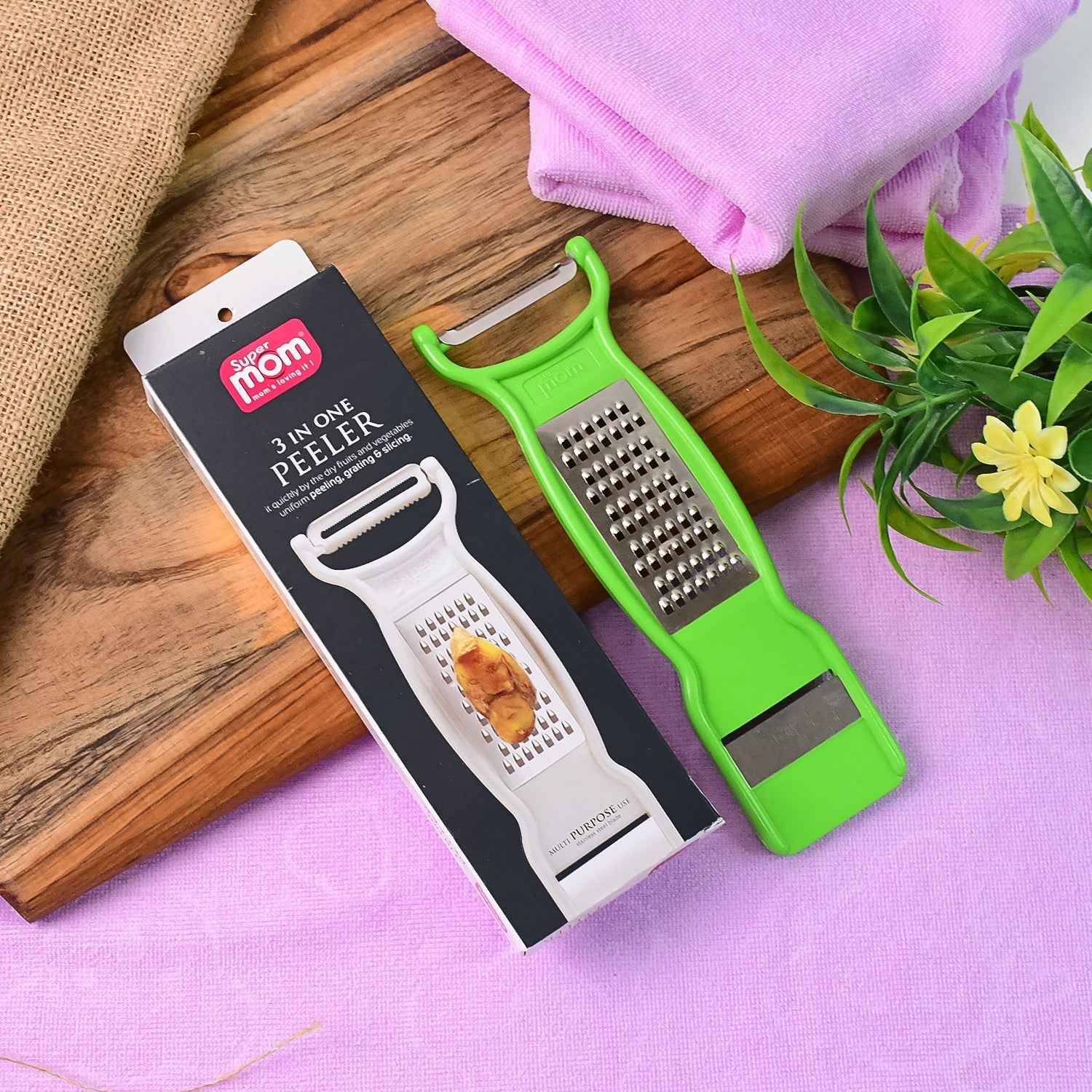 Vegetable Peeler – 3-in-1 Stainless Steel Multi-Functional Tool