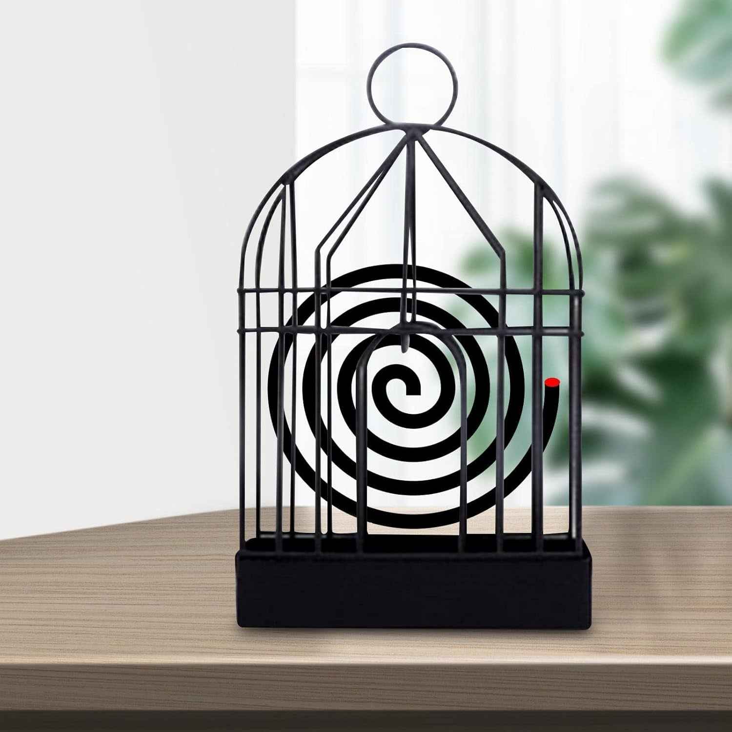 Mosquito Coil Holder – Decorative Vintage Iron Birdcage | FlyTamer