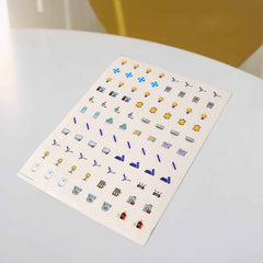 Smart Switch Icon Stickers – Pack of 10 Sheets with Appliance Icons
