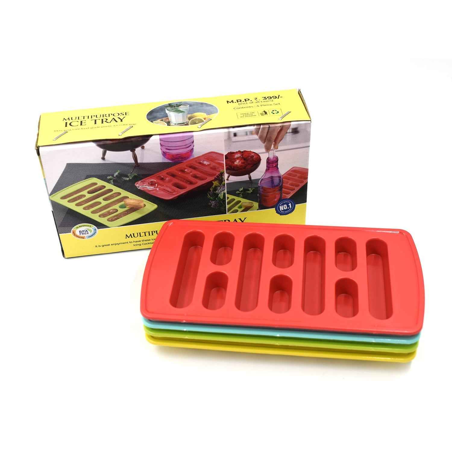 Ice Tray Set Ð Lightweight & Easy to Use for Quick Ice Making
