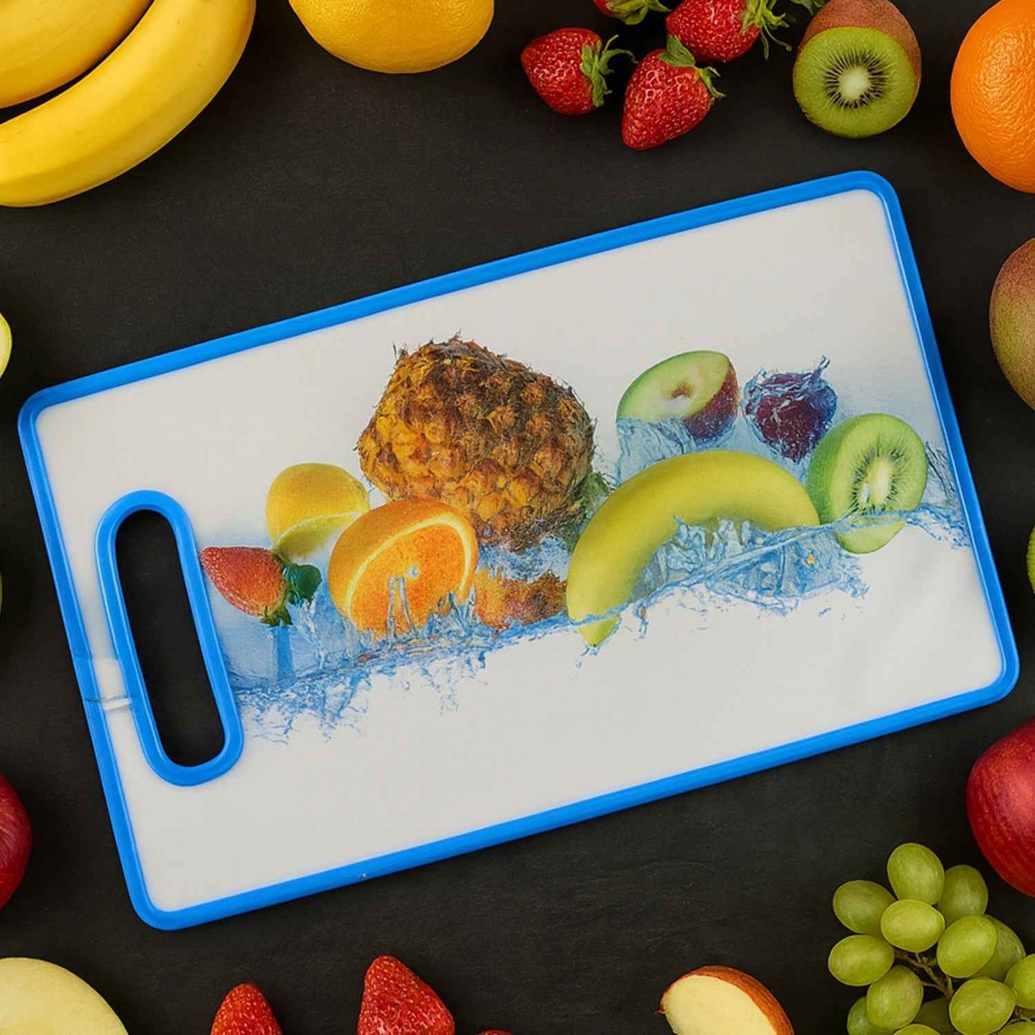 Fruit Print Cutting Board – Large 36x22 cm Kitchen Chopping Board