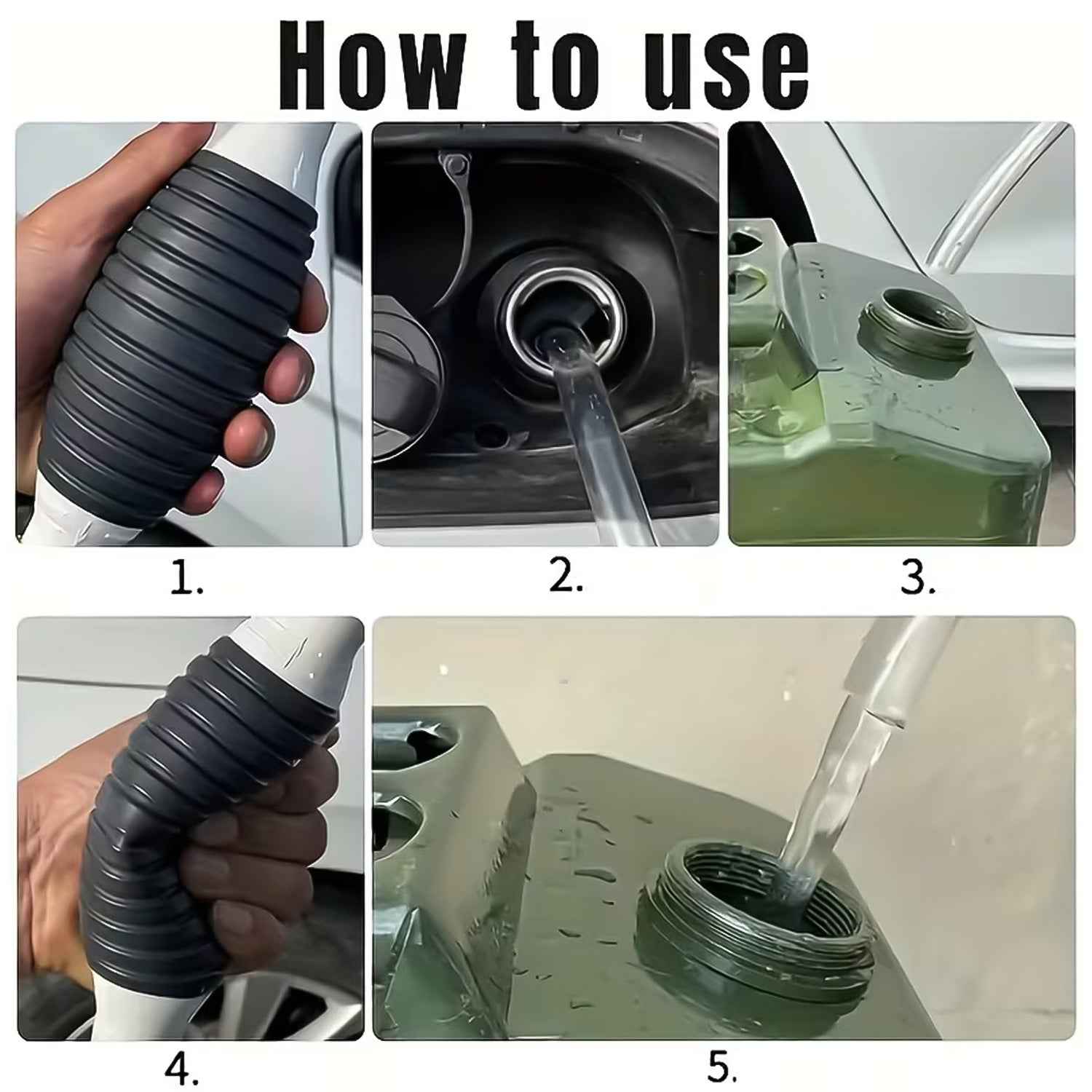 Manual Liquid Transfer Pump – Portable, Spill-Free Fuel & Water Pump
