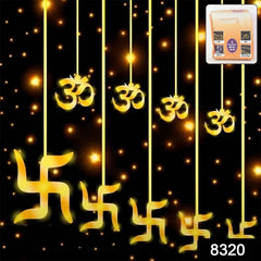 Swastik Om LED String Lights – 12 Props for Diwali Decor | Styleva