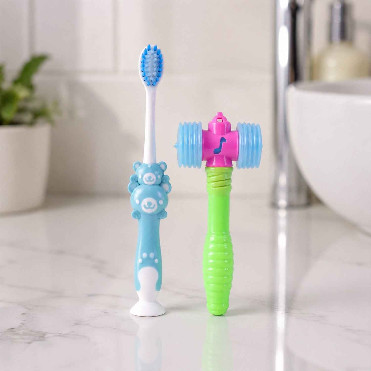 Kids' Toothbrush & Hammer Toy Set – Turning Oral Care into Fun