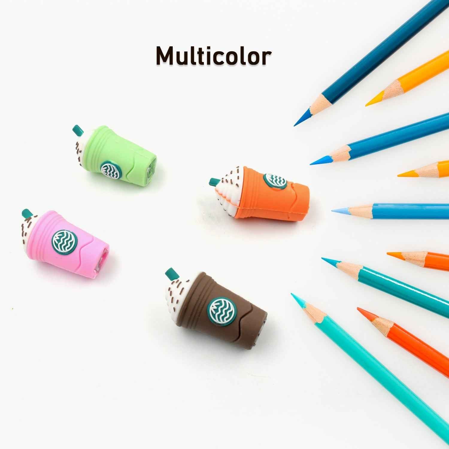 Cute Pencil Sharpener – 2-in-1 Coffee & Ice Cream Design | Storenzo