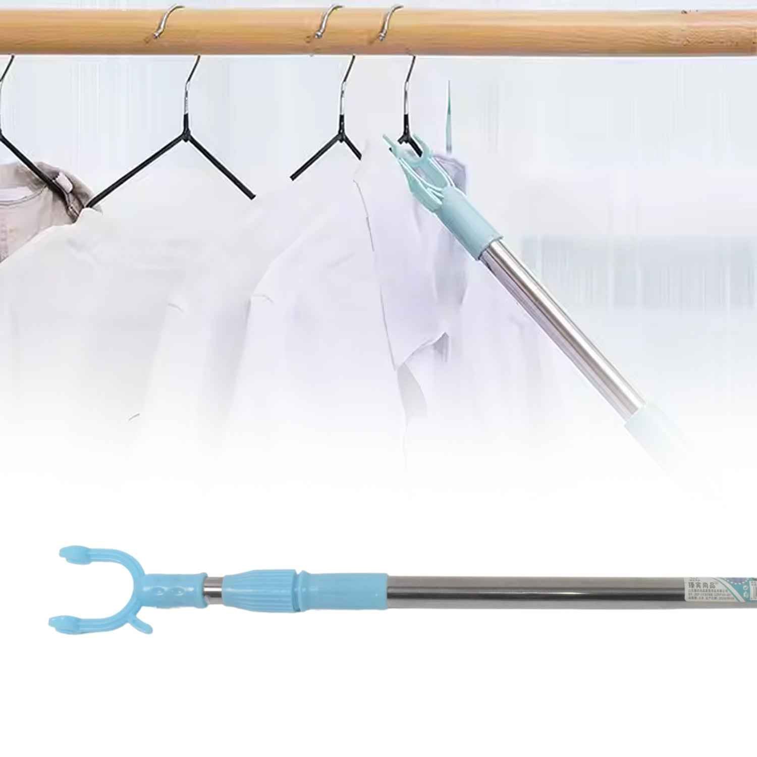 Telescopic Clothes Hanger Pole – Stainless Steel Extendable | Indo Glow