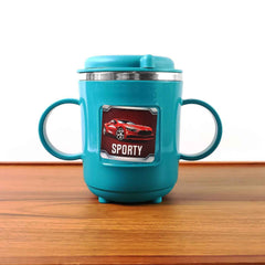 Kids Sporty Sipper Mug – Spill-Proof with Straw & Dual Handles